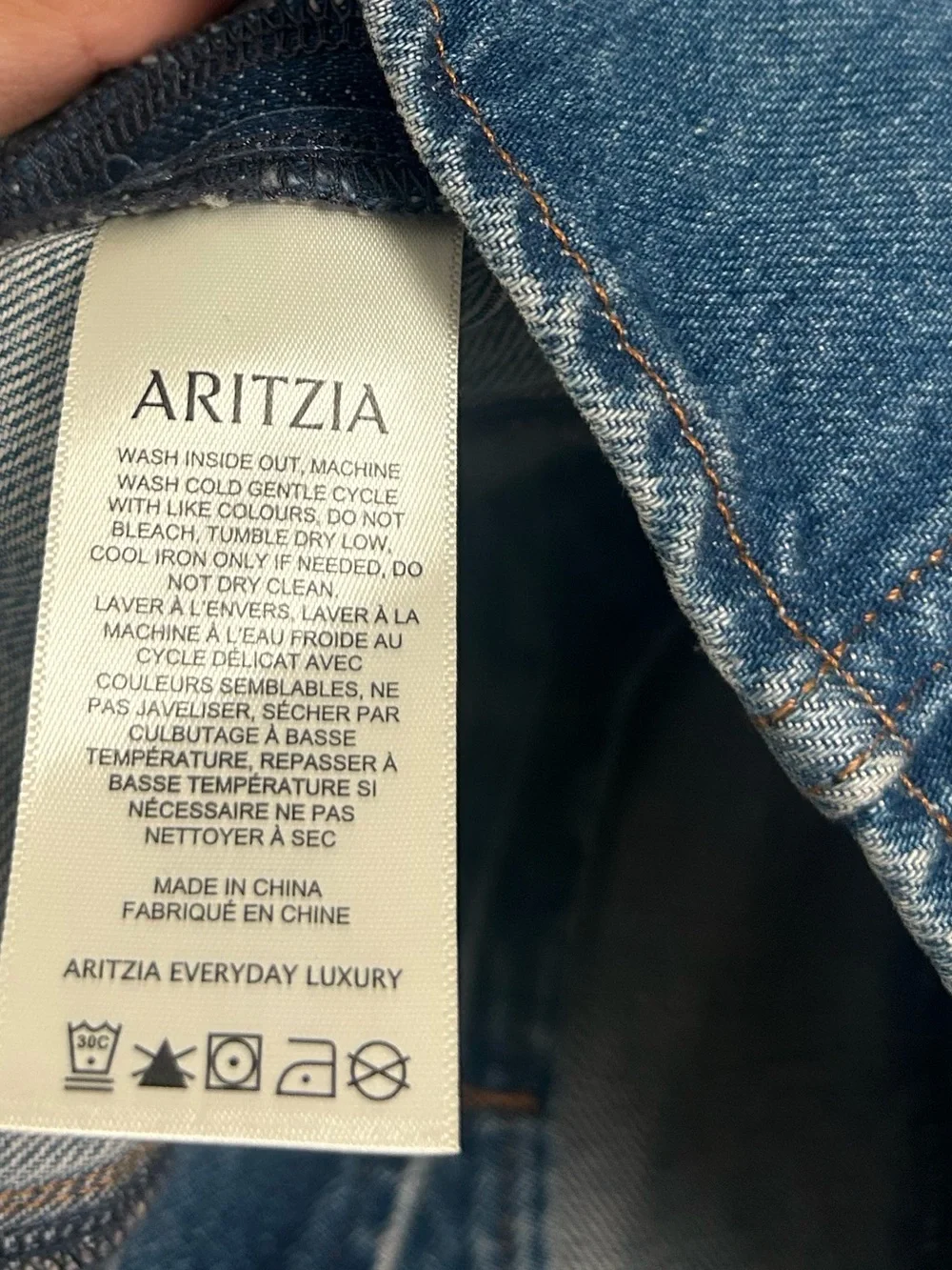 Aritzia Denim Forum The 90's Mia Denim Vest Size S Boho Western Festival Chic - Picture 12 of 13